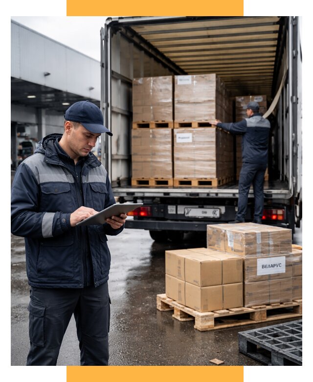 Доставка грузов из Беларуси от 15363 р. логистика СетСервис-Нвб
