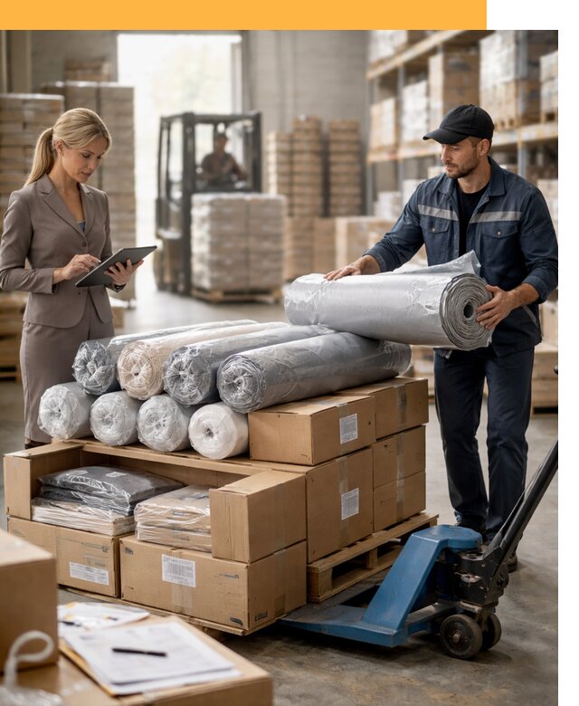 Перевозка текстиля по миру от 15363 руб. с таможней и страхованием