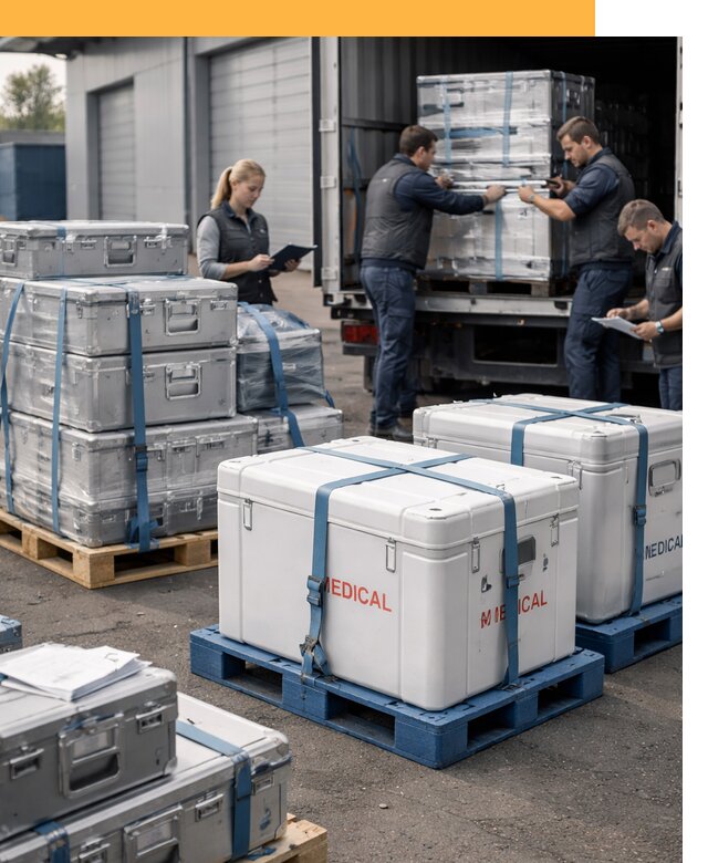 Перевозка медицинского оборудования по всему миру от 15363 руб