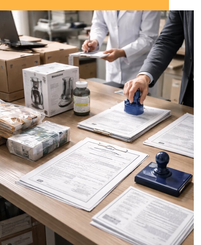 Сертификация импортных товаров от 12290 с таможенным сопровождением